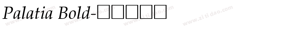 Palatia Bold字体转换